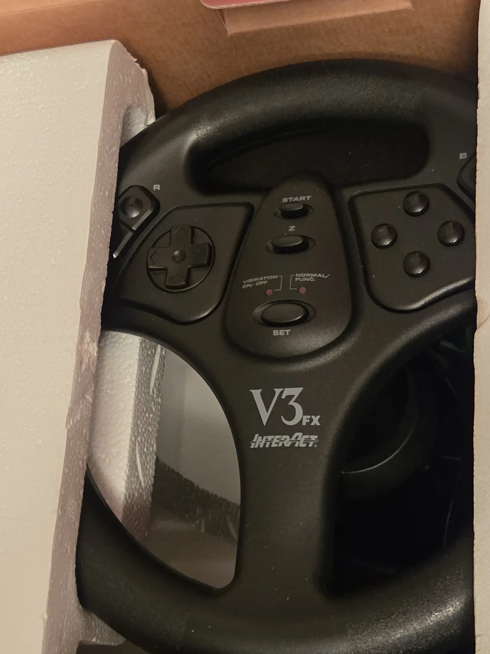 V3 Racing Wheel Analog Steering Wheel Nintendo 64 controller